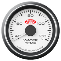 Water Temp Gauge 40c-120c 52mm White Muscle Series
