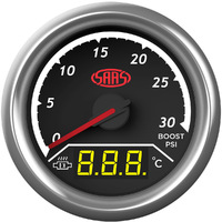 Dual Gauge Boost 0-30 Psi/Exhaust Temp 0c-900c Analogue/Digital Trax Series