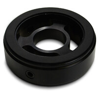 Oil Filter Sandwich Plate Billet Black 4X4