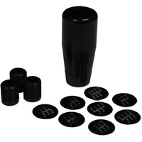 Billet Gear Knob Black Alum 8 Shift Patterns