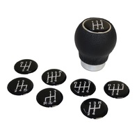 Leather Gear Knob Black Ball with 8 Shift Patterns