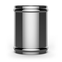 Aluminium Pipe 63mm ID x 100mm STR Polished