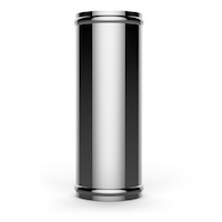 Aluminium Pipe 63mm ID x 200mm STR Polished