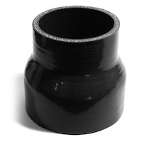 Straight 4 Ply Silicone Reducer 76mm x 102mm x 102mm Black