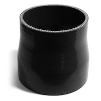 Straight 4 Ply Silicone Reducer 89mm x 102mm x 102mm Black