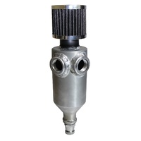 Oil Catch Can Baffle 2 X -12 AN Out Raw Aluminium 500ml