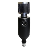 Oil Catch Can Baffle 1 X -12 AN Out Black Aluminium 500ml