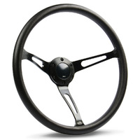 Steering Wheel Poly 15" Classic DD Black Alloy Slots
