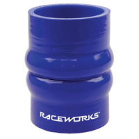 Raceworks Silicone Double Hump Hose 3.5'' (89mm) Blue  SHH-350BE