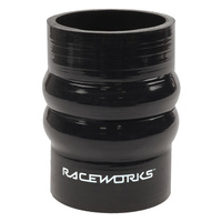 Raceworks Silicone Double Hump Hose 4'' (102mm) Black  SHH-400BK