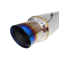 Invidia N1 Turbo Back Exhaust Resonated w/Catted Down Pipe, Ti Tip for Subaru WRX/STI GD 01-07