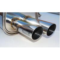 Invidia Q300 Turbo Back Exhaust w/SS Straight Cut Tips for Subaru Liberty GT BL 04-09
