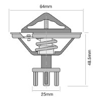 TRIDON HF Thermostat For 300ZX Fairlady Z32 Inc.Turbo 07/89-12/10 3.0L VG30DE,TT
