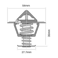 TRIDON HF Thermostat For Nissan Navara D21 06/92-12/97 2.4L KA24E