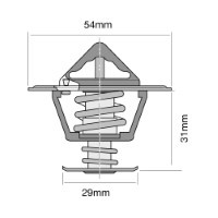 TRIDON HF Thermostat For Volvo 140 Series 142 01/68-12/69 1.8L B18A