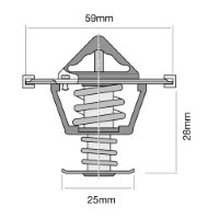 TRIDON HF Thermostat For Volvo S80 TS95, TS97 05/98-06/03 2.9L B6304S,3