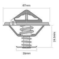 TRIDON HF Thermostat A4 Inc.Quattro 8/95-03/05 2.4L-2.8L ABC,ACK,AGA,APR,APS,ASJ