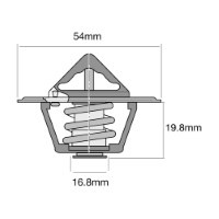TRIDON HF Thermostat For Ford LTD - V8  01/73-06/79 5.8L Cleveland