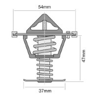 TRIDON HF Thermostat For HSV GTO - V8 V2 01/06-01/07 6.0L LS2