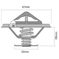 TRIDON HF Thermostat For BMW 325i E30 01/88-03/91 2.5L M20 B25
