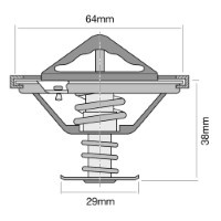 TRIDON HF Thermostat For Mazda MPV LV - Series II 04/96-08/99 3.0L JE