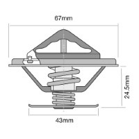 TRIDON HF Thermostat For Mercedes 280 (CE, E) W123 11/76-01/86 2.7L M110