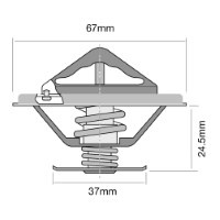 TRIDON HF Thermostat For Mercedes 300 GD W460 12/82-01/89 3.0L OM617A