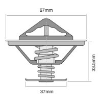 TRIDON HF Thermostat For BMW 525 E12 03/74-08/75 2.5L 