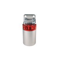 AEROMOTIVE 100 Micron, Red/Polished Canister Fuel Filter(12318)