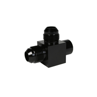AEROMOTIVE 2x Male AN-08 x ORB-06 Port Tee with Gauge Port(15119)