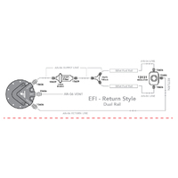 AEROMOTIVE Dual Rail EFI Return Kit – Phantom 340(17164)