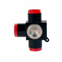 AEROMOTIVE Valve, Shut Off, Three Way, AN-10(44613)