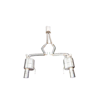 IPE (STAINLESS)EXHAUST SYSTEM Mid-pipe+Valve Muffler+Remote CTRL Module+Tips(Chrome Silver) Ford Mustang 2.3T (MK6)EcoBoost (2015 - ON)NOT fit OPF.