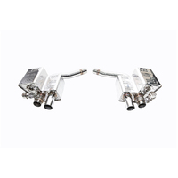 IPE (STAINLESS)EXHAUST SYSTEM Mid Pipe + Link Pipe + Valvetronic Muffler + Tips(Chrome Silver) Maserati Ghibli / S M157 3.0T (2WD) (2013 - 2017)