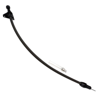 Proflow Transmission Dipstick Braided Stainless Steel Black Black Handle Firewall Mount For Chrysler A-904 Each