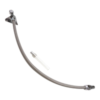 Proflow Transmission Dipstick Braided Stainless Steel Polished Handle Bellhousing Mount For Chrysler A-727 Each