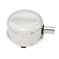 Proflow Push-In Breather Steel Chrome 2-3/4 in. Diameter with 1 inch Neck wuth Breather Tube