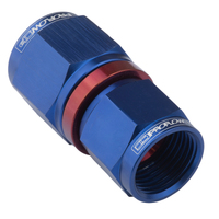 Proflow Female Flare Union Swivel Hose End Straight -04AN To -06AN Blue