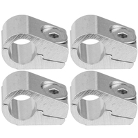 Proflow Aluminium 3/16in. Single Hose Line Clamp 4 Pack