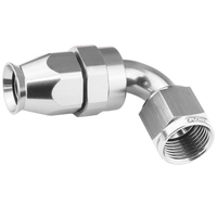 Proflow Aluminium 120 Degree Hose End Hose End For -10AN PTFE Hose Polished