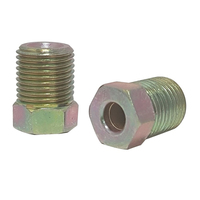 Proflow Brake Hard Line Tube Nut 7/16 x 24 Qty 2 for 3/16 pipe