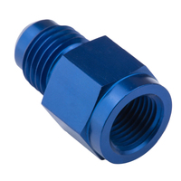 Proflow Female Adaptor 1/8in. NPT Straight To Male -04AN Blue