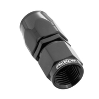 Proflow Fitting Hose End Straight Full Flow -04AN Black