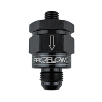 Proflow EFI Fuel Check Valve M12 x 1.50 To -06AN Black