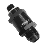Proflow EFI Fuel Check Valve M12 x 1.50 To -08AN Black