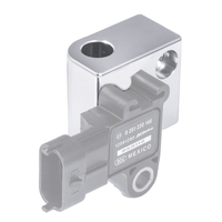 Proflow GM LS Engine MAP Sensor Relocation Block Suits LS2/LS3 MAP Sensor w/ 1/8" NPT Port Silver