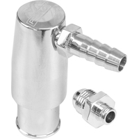 Proflow Billet Aluminium Valve Cover PCV Valve Kit Barb or AN Fitting Polished