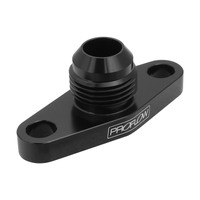 Proflow Adapter Turbo Oil Drain 50.8mm-52.4mm Aluminium Adaptor -08AN Male Black