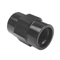 Proflow Fuel Pressure Gauge Adapter Suits GM LS2/LS3 Fuel Rail Schrader Valve Female AN4 to 1/8'' NPT Aluminium Black