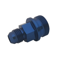 Proflow Fitting Inlet Fuel Adaptor Male Holley Fuel Bowl 7/8 x 20 Short -06AN Blue